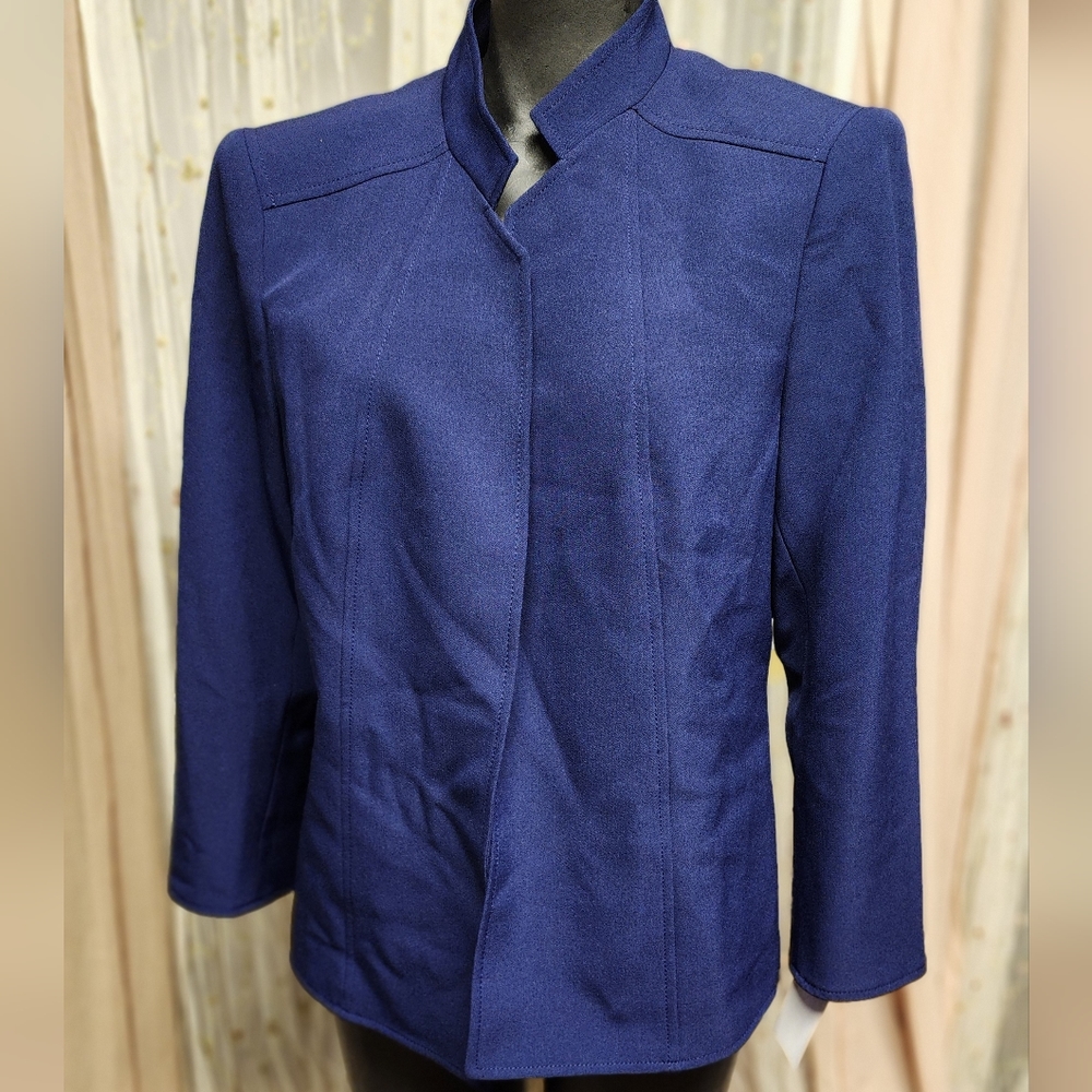 Anne Klein Stand Collar Jacket. Sz 12. New - Picture 3 of 9